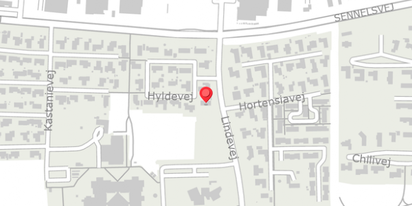 Trafikstøjkort på Hyldevej 3, 7700 Thisted