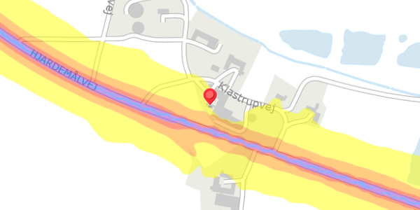 Trafikstøjkort på Klastrupvej 1, . , 7700 Thisted