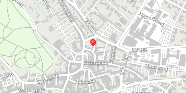 Trafikstøjkort på Markstræde 25, 7700 Thisted
