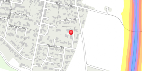 Trafikstøjkort på Nellikevej 27, 7700 Thisted