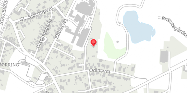 Trafikstøjkort på Odinsvej 13, 7700 Thisted