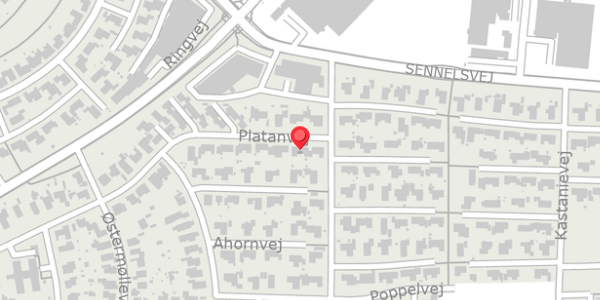 Trafikstøjkort på Platanvej 60, . , 7700 Thisted