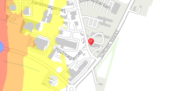 Trafikstøjkort på Silstrupvej 2, 7700 Thisted
