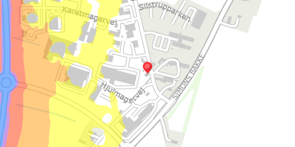 Trafikstøjkort på Silstrupvej 9, 7700 Thisted