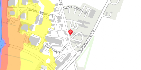 Trafikstøjkort på Silstrupvej 10, . , 7700 Thisted