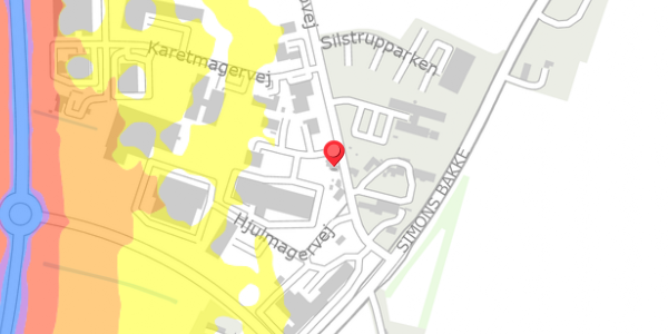 Trafikstøjkort på Silstrupvej 11, . , 7700 Thisted
