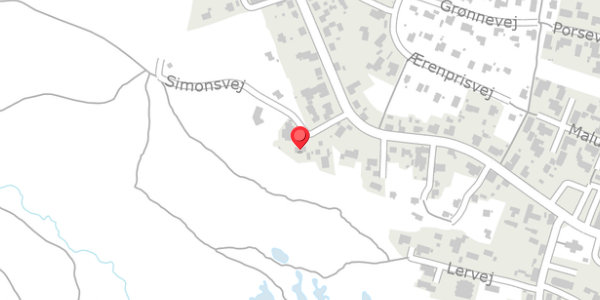 Trafikstøjkort på Simonsvej 1, 7700 Thisted