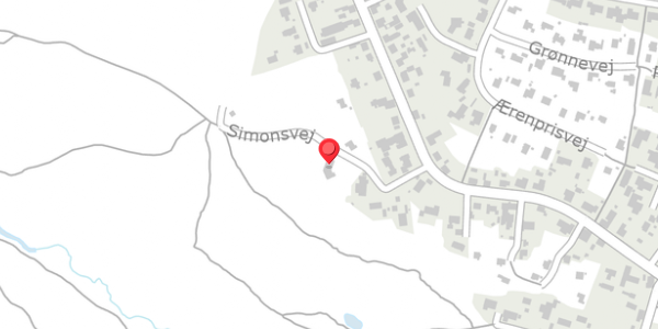 Trafikstøjkort på Simonsvej 5, 7700 Thisted