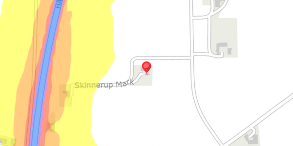 Trafikstøjkort på Skinnerup Mark 3, . , 7700 Thisted