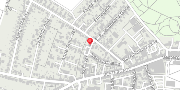 Trafikstøjkort på Sofievej 2, 2. th, 7700 Thisted