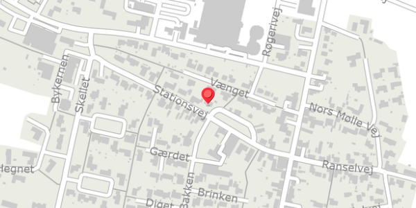 Trafikstøjkort på Stationsvej 12, 7700 Thisted