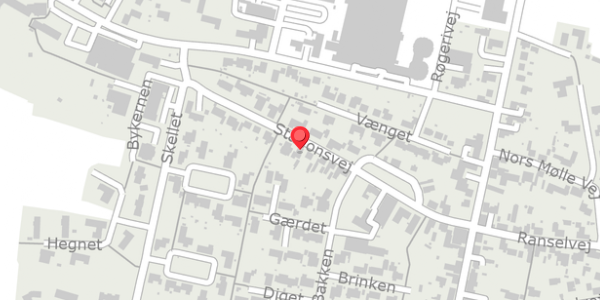 Trafikstøjkort på Stationsvej 21, 7700 Thisted