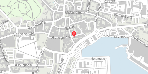 Trafikstøjkort på Storegade 14, 7700 Thisted