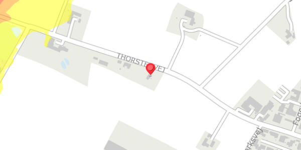 Trafikstøjkort på Thorstedvej 109, 7700 Thisted