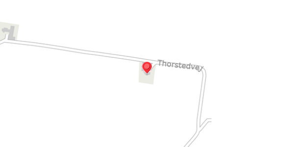 Trafikstøjkort på Thorstedvej 124, 7700 Thisted