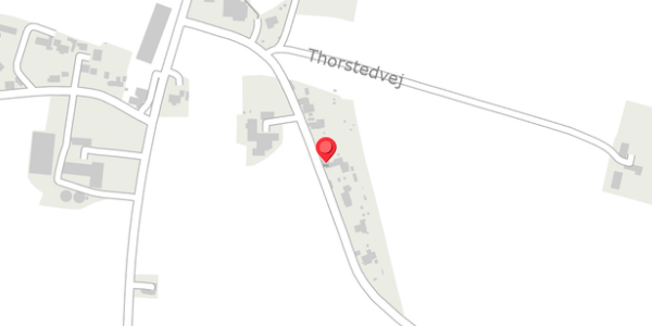 Trafikstøjkort på Thorstedvej 134, 7700 Thisted