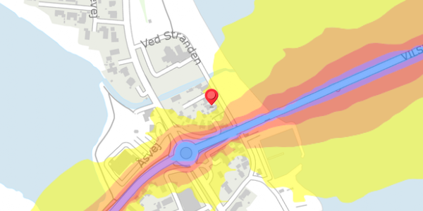 Trafikstøjkort på Ved Stranden 16, . , 7700 Thisted