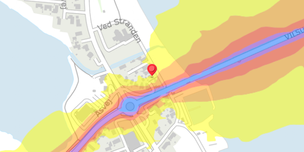 Trafikstøjkort på Ved Stranden 18, . , 7700 Thisted