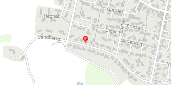 Trafikstøjkort på Vendbjerg 24, 7700 Thisted