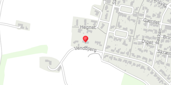 Trafikstøjkort på Vendbjerg 34, 7700 Thisted