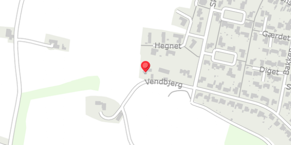 Trafikstøjkort på Vendbjerg 36, 7700 Thisted