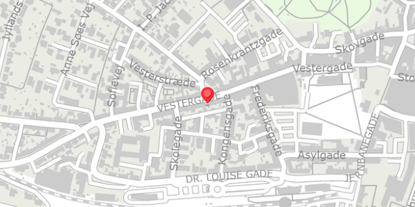 Trafikstøjkort på Vestergade 35A, 7700 Thisted