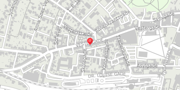 Trafikstøjkort på Vestergade 41A, 7700 Thisted