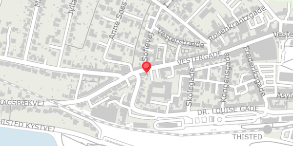 Trafikstøjkort på Vestergade 63, . , 7700 Thisted