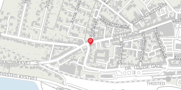 Trafikstøjkort på Vestergade 67, . , 7700 Thisted