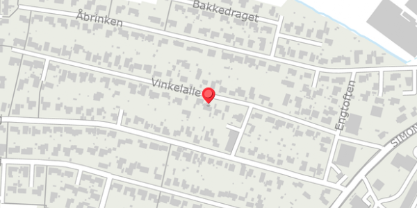 Trafikstøjkort på Vinkelalle 21, 7700 Thisted