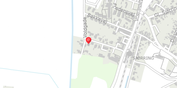 Trafikstøjkort på Voldgade 15, 7700 Thisted