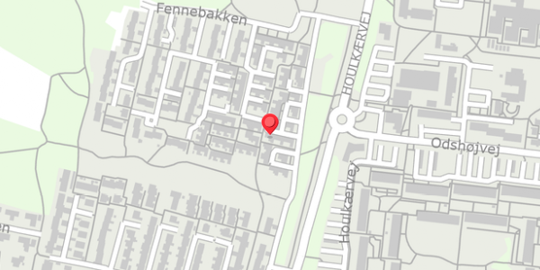 Trafikstøjkort på Fennebakken 21, . , 8800 Viborg