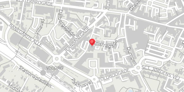 Trafikstøjkort på Sparregade 2A, . , 8800 Viborg