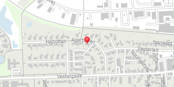 Trafikstøjkort på Agertoften 11, . , 9620 Aalestrup