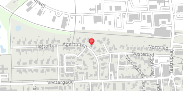 Trafikstøjkort på Agertoften 12, . , 9620 Aalestrup