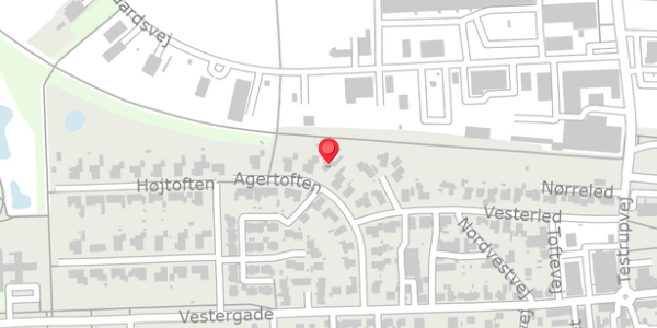 Trafikstøjkort på Agertoften 14, . , 9620 Aalestrup