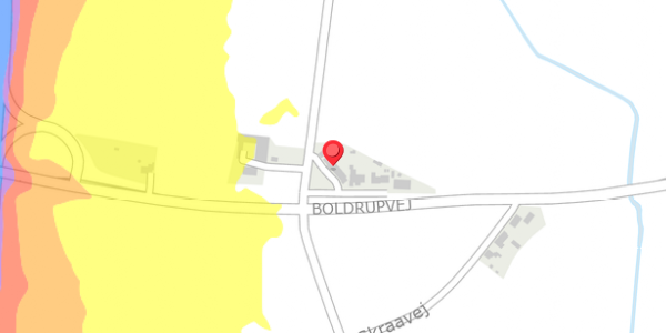 Trafikstøjkort på Boldrupvej 13, 9620 Aalestrup