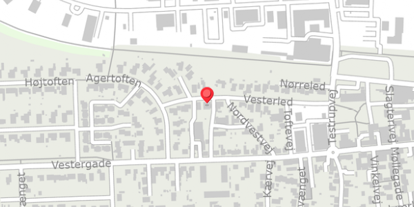 Trafikstøjkort på Vesterled 13, . , 9620 Aalestrup