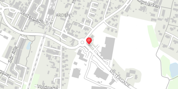 Trafikstøjkort på Østergade 21, 9510 Arden