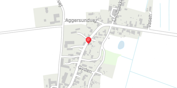 Trafikstøjkort på Aggersundvej 11, 9460 Brovst