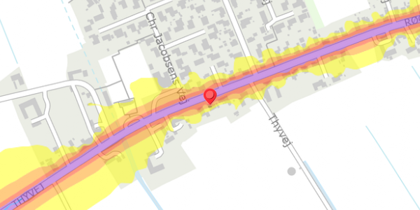 Trafikstøjkort på Thyvej 5, . , 9460 Brovst