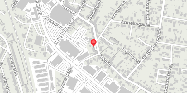 Trafikstøjkort på Algade 122, 9700 Brønderslev