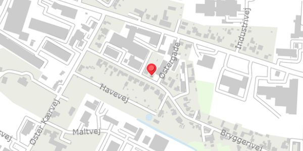 Trafikstøjkort på Bryggerivej 21, 9700 Brønderslev