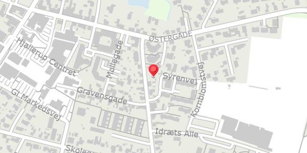 Trafikstøjkort på Algade 5, 9320 Hjallerup