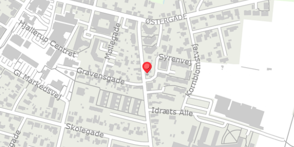 Trafikstøjkort på Algade 9, 9320 Hjallerup