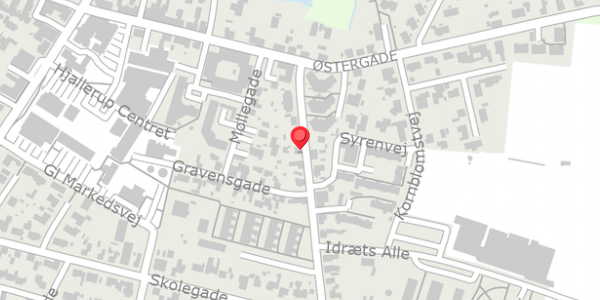 Trafikstøjkort på Algade 10, 9320 Hjallerup