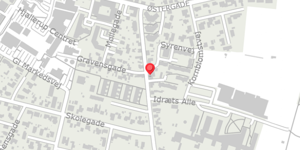 Trafikstøjkort på Algade 13, 9320 Hjallerup