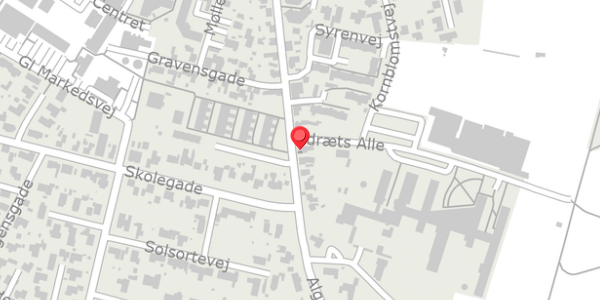 Trafikstøjkort på Algade 21, 9320 Hjallerup
