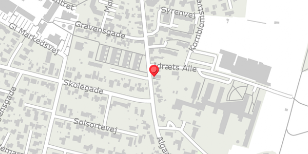 Trafikstøjkort på Algade 23, 9320 Hjallerup