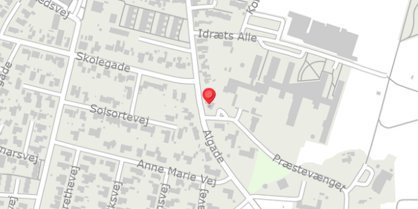 Trafikstøjkort på Algade 33, 9320 Hjallerup